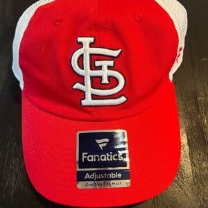 Fanatics Red and White St. Louis Baseball Trucker Hat